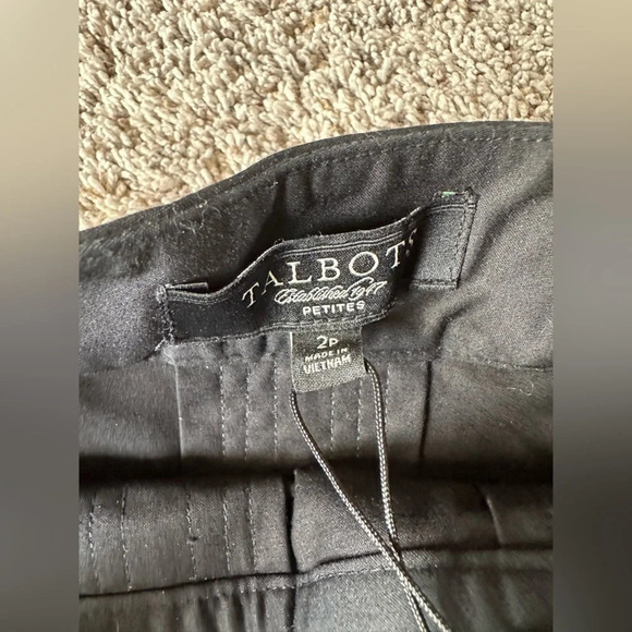 Talbots Black Pleated-2P - Picture 2 of 5